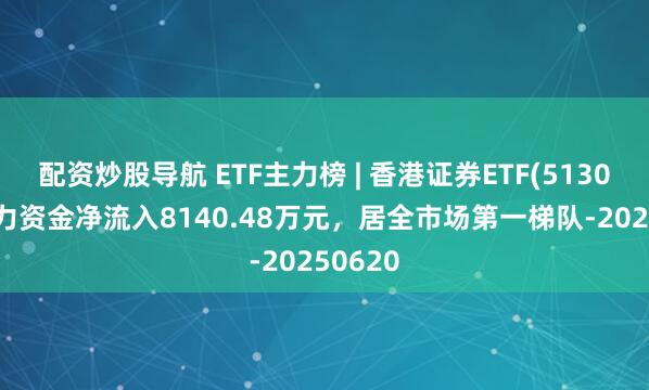 配资炒股导航 ETF主力榜 | 香港证券ETF(513090)主力资金净流入8140.48万元，居全市场第一梯队-20250620
